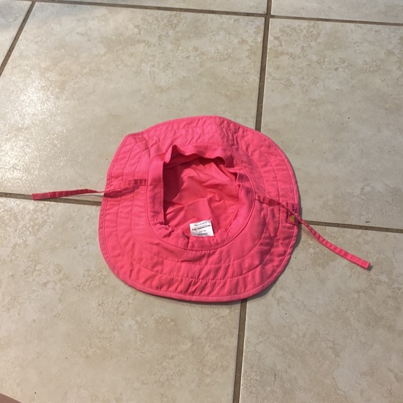 Sun Protection Zone Baby Pink Bucket Hat Adjustable with Straps - Picture 5 of 8
